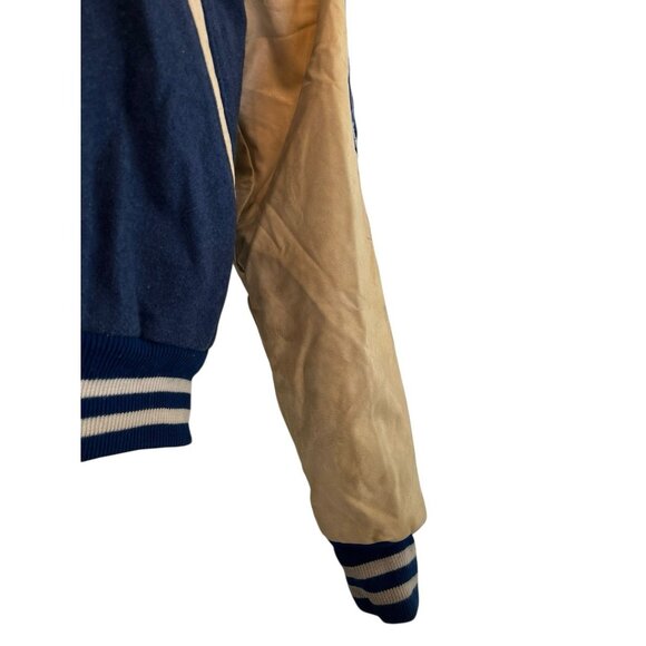Vtg Neff Jesuit High School Blue Jays Letterman Jacket 1990s Wresting Louisiana - Picture 9 of 11